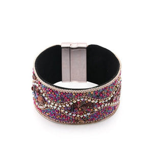 Bohemian Retro Rhinestone Cuff