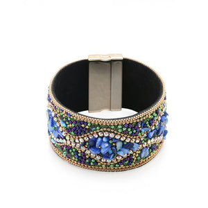 Bohemian Retro Rhinestone Cuff