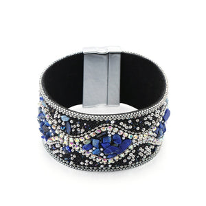 Bohemian Retro Rhinestone Cuff